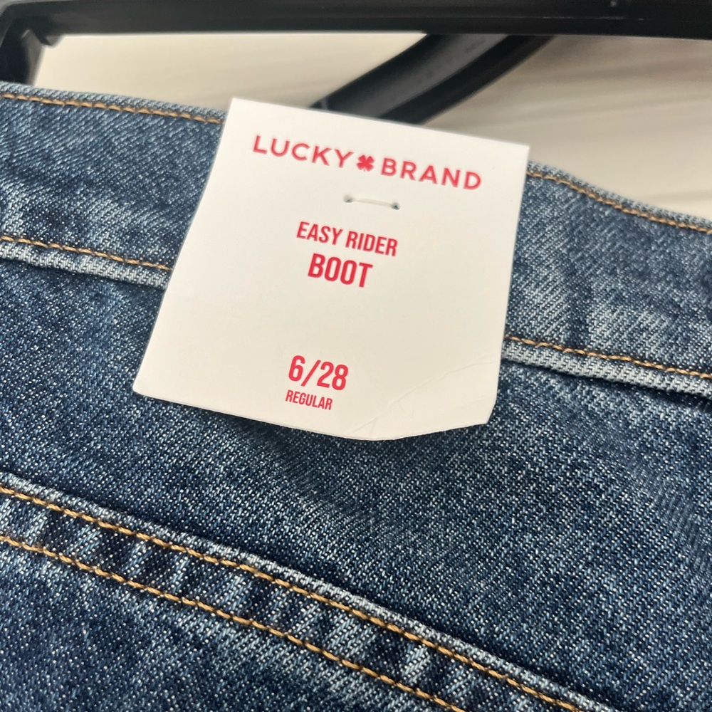 Lucky Brand Dark Blue Boot Cut Easy Rider Jeans NWT - Picture 6 of 7